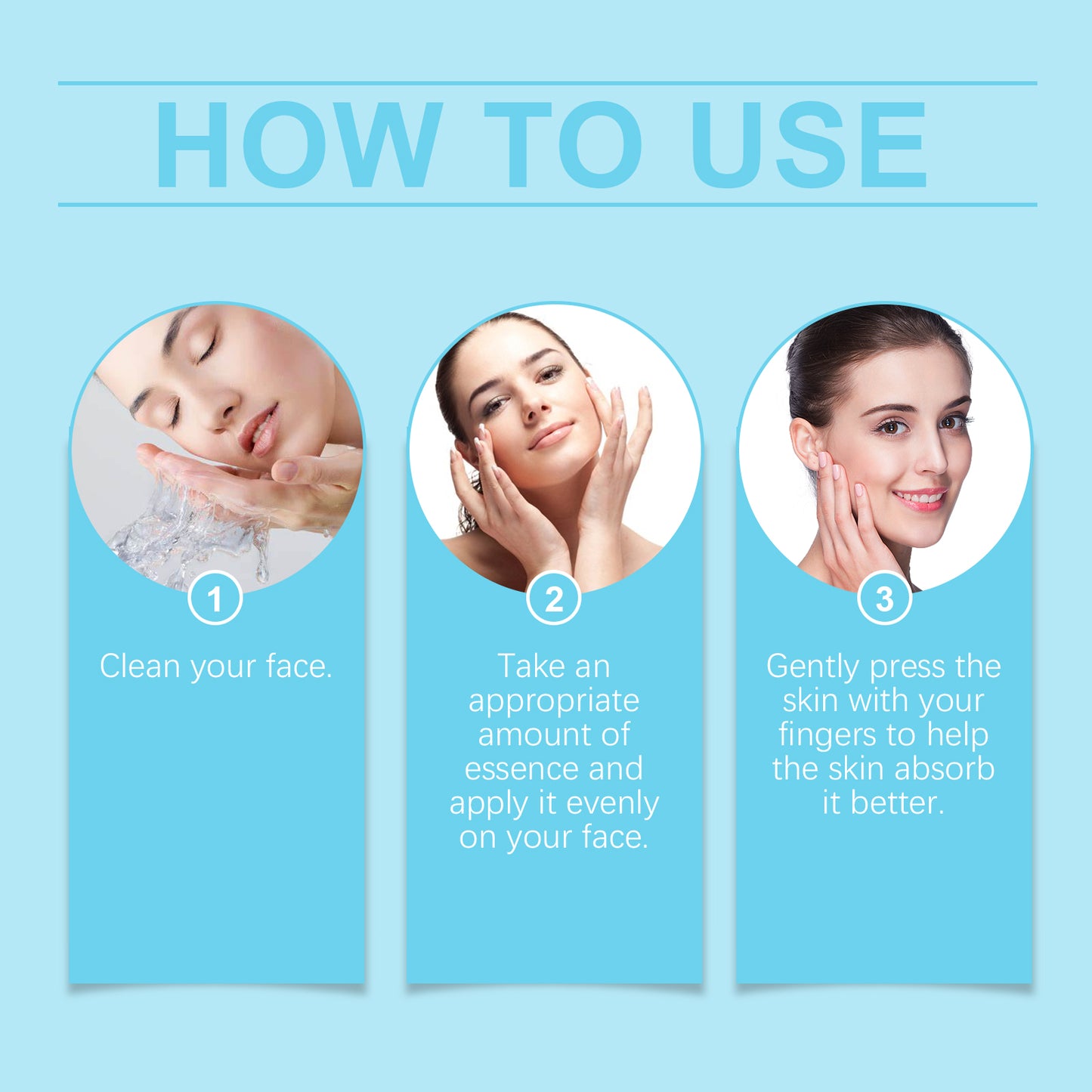 Hoygi Facial Exfoliating Essence Gentle Care Facial Skin Brightening Hydrating Moisturizing Essence