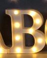 Color: Remote control, style: B - Luminous LED Letter Number Night Light English Alphabet Number Battery Lamp Romantic Wedding Christmas Party Decoration