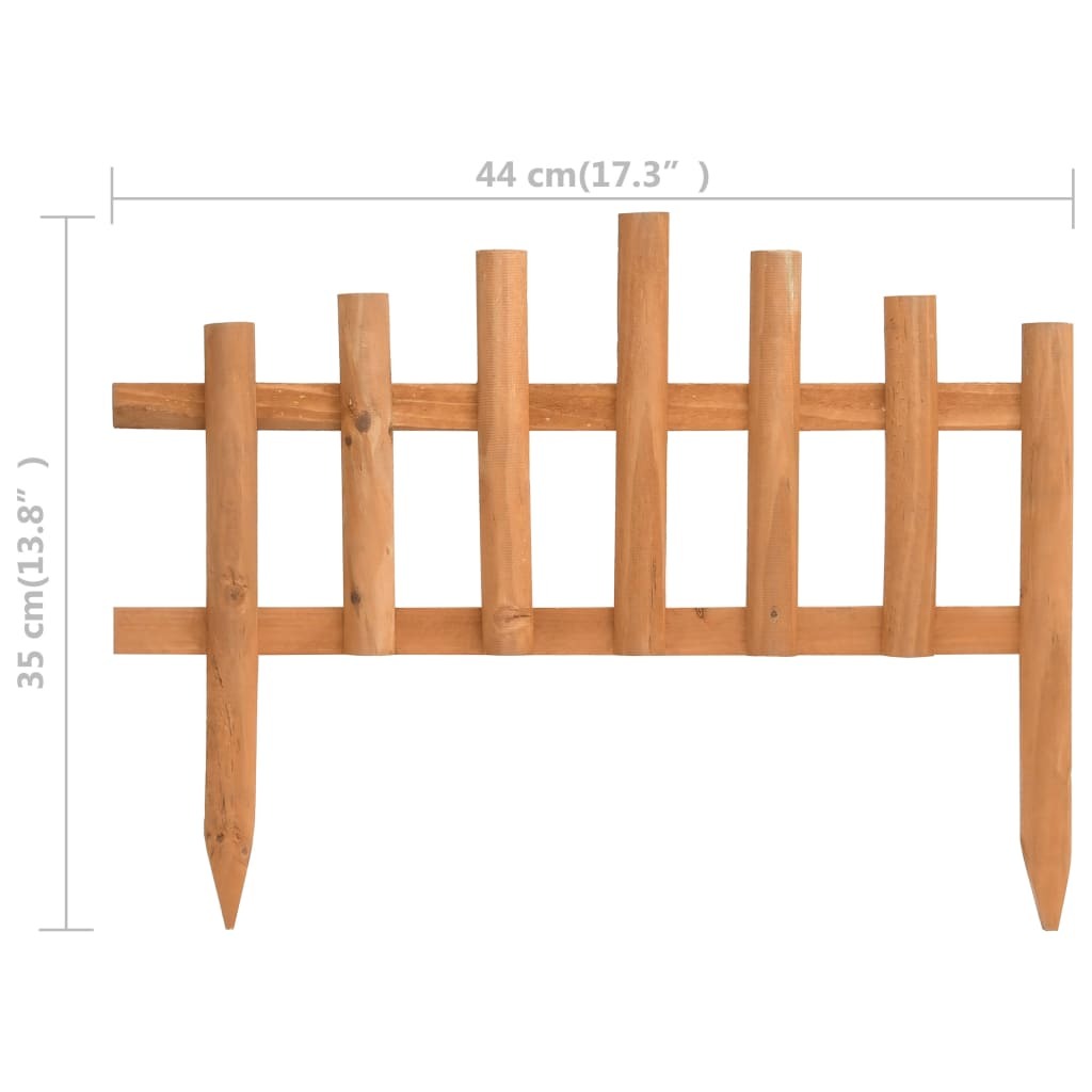 Set of 10 American Smart firwood lawn edgings, 14.4 feet long garden borders and edging for landscape decoration.