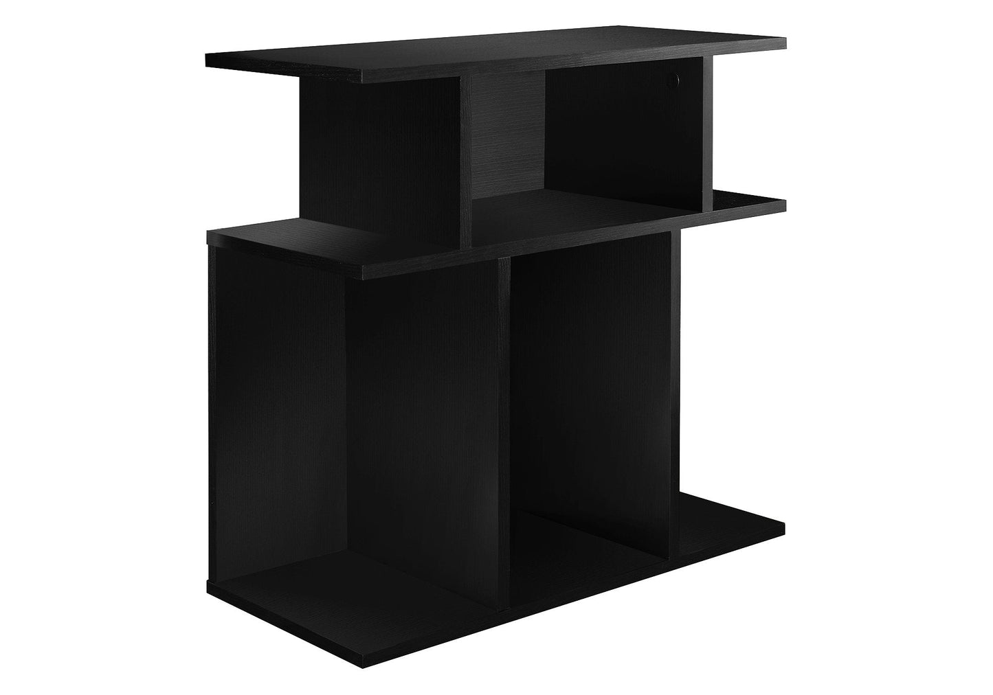 11.75" x 23.75" x 23.75" Black Particle Board Laminate Accent Table-0