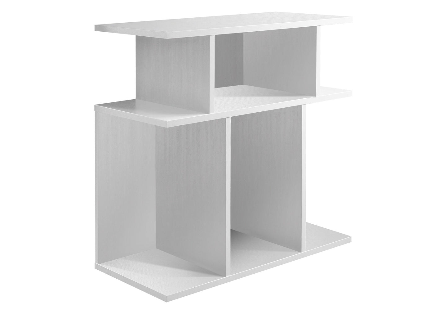 11.75" x 23.75" x 23.75" White Hollow Core Particle Board Accent Table-0