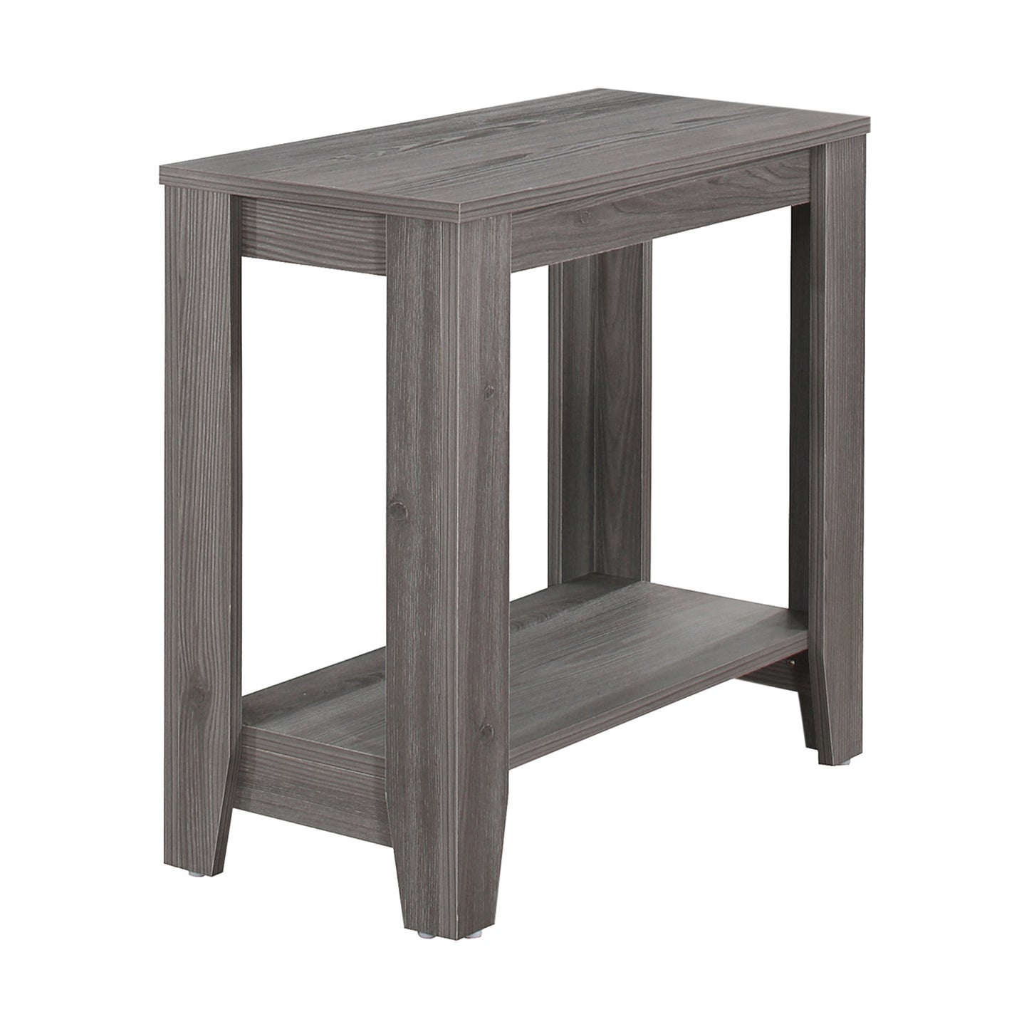 11.75" x 23.75" x 22" Grey Particle Board Laminate Accent Table-0