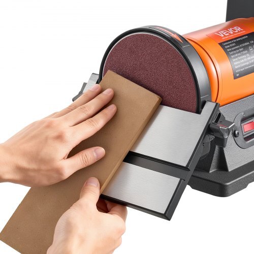 American Smart 6" Disc Sander and 2" x 42" Belt Sander combo with adjustable angles for woodworking and furniture refinishing.