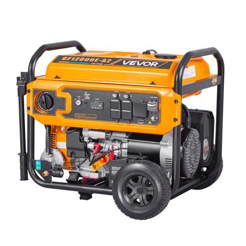 American Smart tailgating portable generator with electric start, 13500W peak gasoline, LPG, and natural gas power for backup use