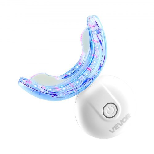 American Smart WB teeth whitening kit with LED light, whitening strips, pens, gel syringes, and U-shaped tray for fast stain removal.