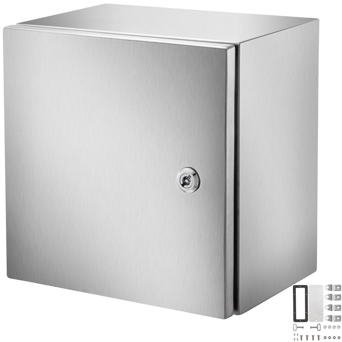 NEMA stainless steel electrical enclosure by American Smart, 12x12x8 inches, waterproof IP66 outdoor junction box with mounting plate