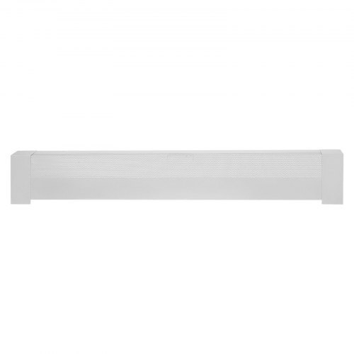 White 4 ft American Smart Basic Series steel baseboard heater cover with easy installation for home improvement.