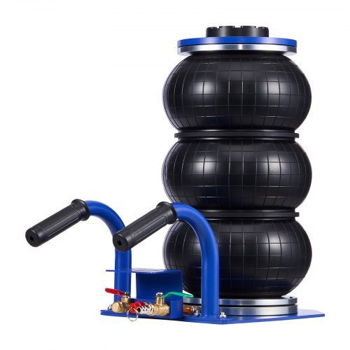 American Smart 3 Ton triple bag air jack with six steel pipes, fast pneumatic lift up to 17.7 inches for car and truck repair.