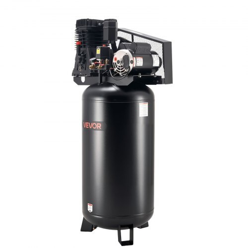 American Smart 60 Gallon heavy-duty air compressor with 5HP motor, oil-lubricated tank, 145 PSI max pressure, industrial use