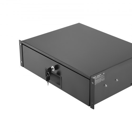 American Smart 3U rack mount drawer with lock, cable management holes, suitable for 19-inch network equipment and server cabinets
