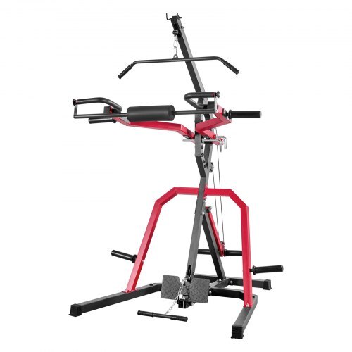 American Smart WB leverage gym low row system for strength training, including squats, deadlifts, bench press, and bicep curls.
