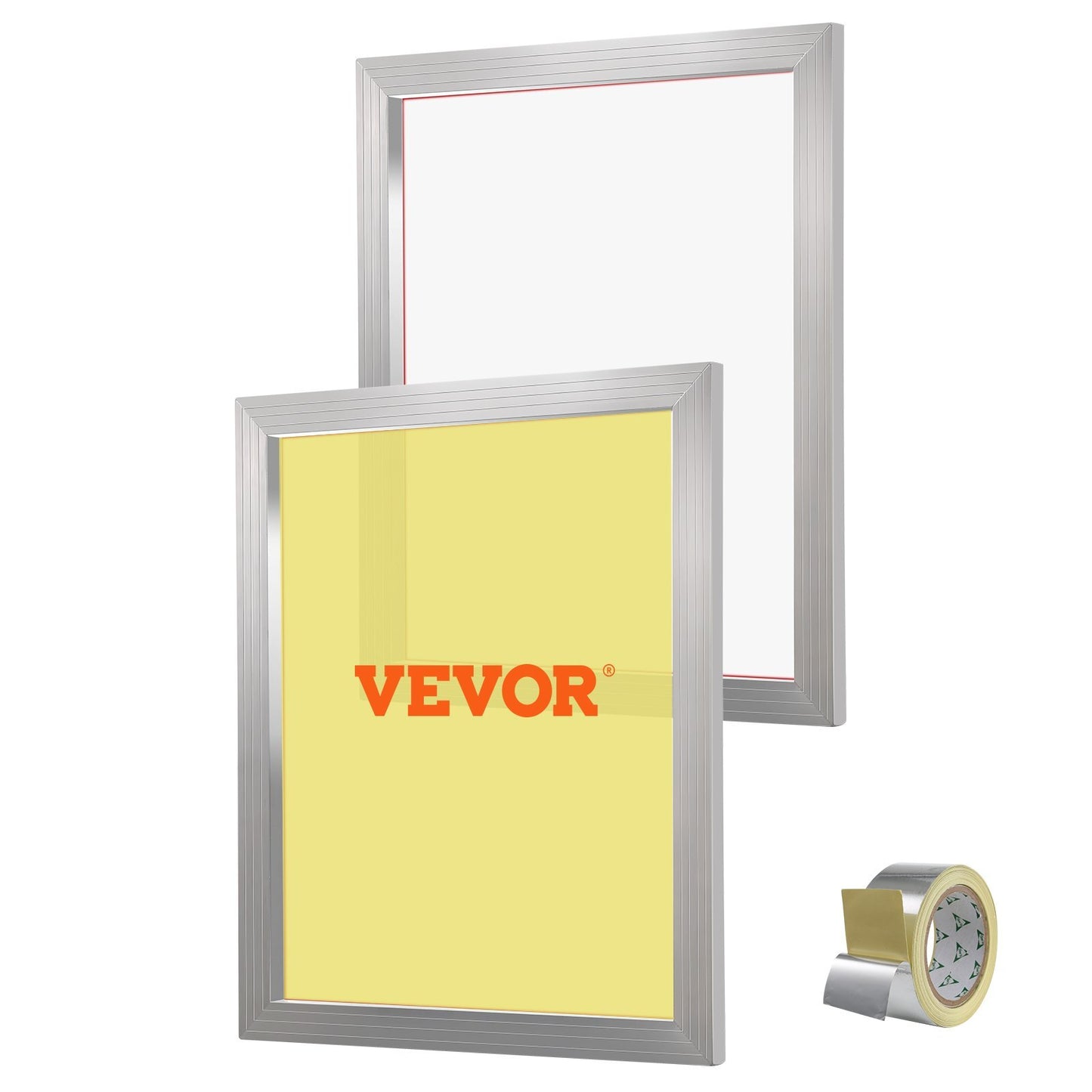 Two aluminum silk screen printing frames with 20x24 inch mesh and sealing tape for T-shirt DIY printing, from American Smart WB.