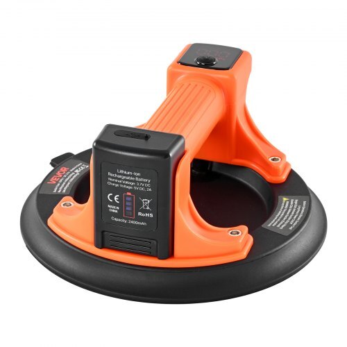Electric Suction Cup, 8-Inch Vacuum Glass Lifter with Digital Display for Suction Power & Battery Level, 440 lbs Max Lifting Capacity Tile Suction Cup Tool for Lifting Tile, Granite (1-Pack) - American Smart