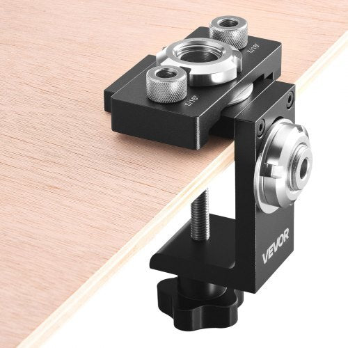 American Smart doweling jig kit with adjustable width, aluminum alloy drill jig and 3 drill bits for precise woodworking joints.