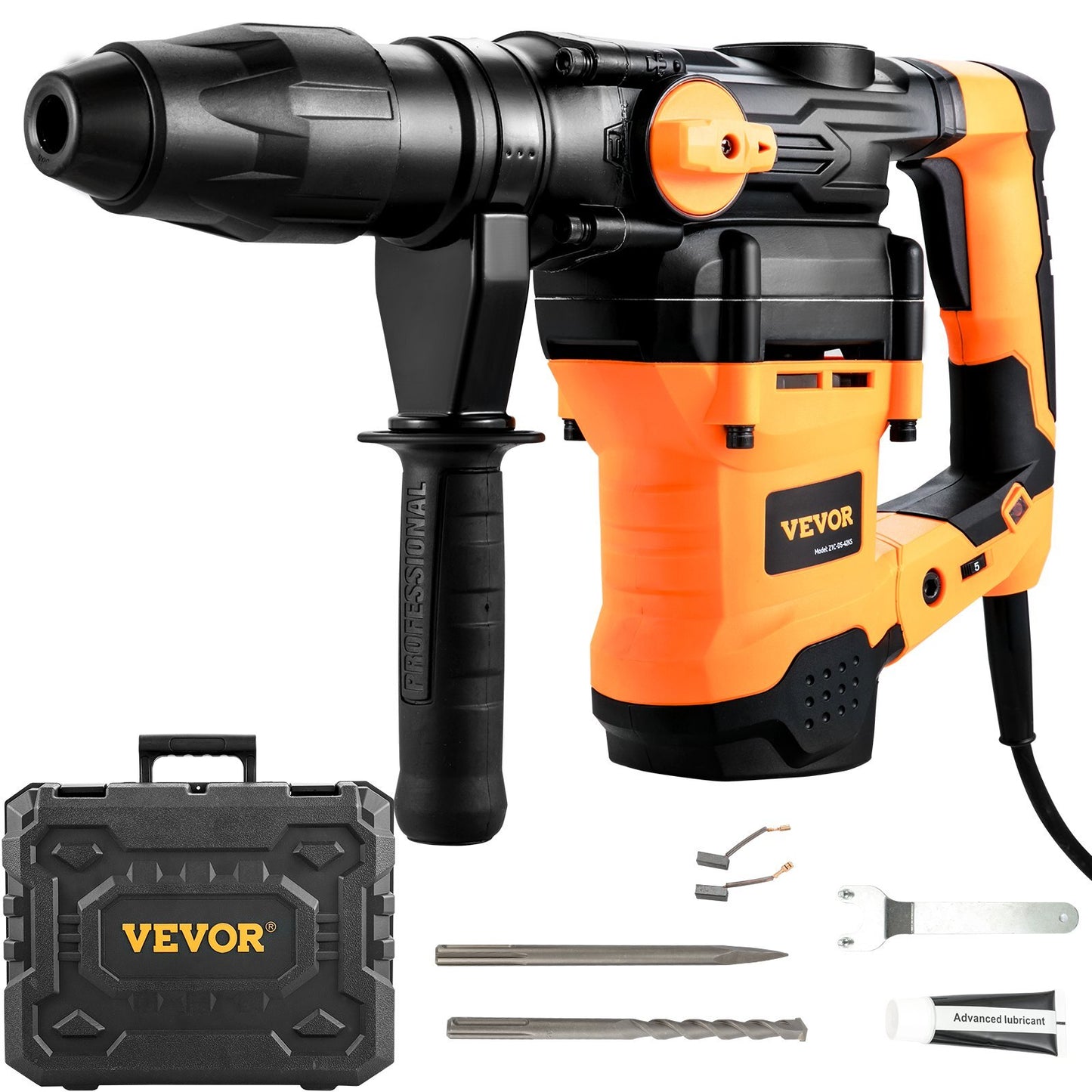 American Smart SDS-Max Rotary Hammer Drill with 13Amp motor, vibration control, safety clutch, and variable speed for concrete demolition.