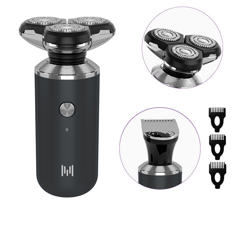 Color: Black, style: Standard configuration plus sp - Washing Razor Mini Electric Cross-Border Men'S Wholesale Usb Shaver Whole Body Shave New D4 Five In One - American Smart