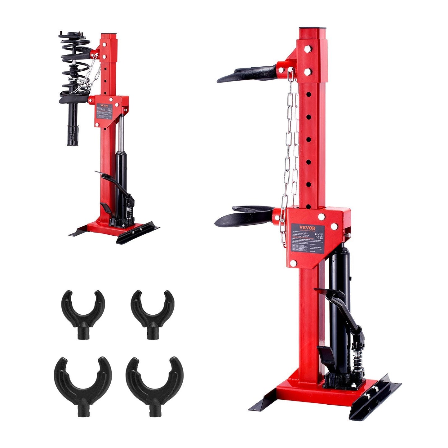 American Smart hydraulic strut spring compressor tool for suspension systems, rated for 4.5-ton capacity, auto coil spring removal