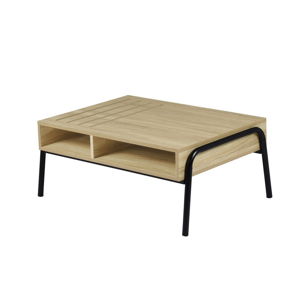 Rectangular Coffee Table with Storage-0
