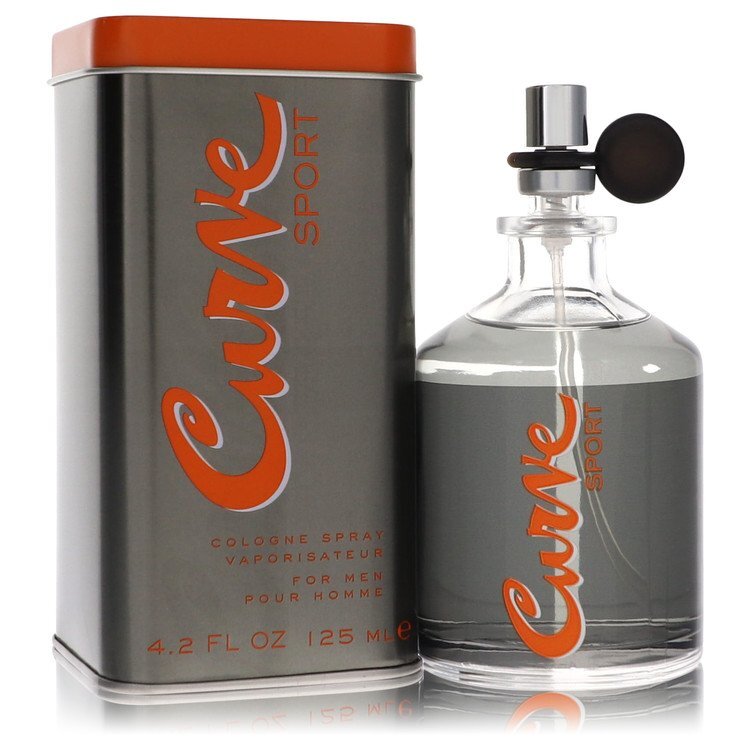 Liz Claiborne Curve Sport men's Eau De Cologne spray bottle, 4.2 oz, with sleek design and sporty branding.
