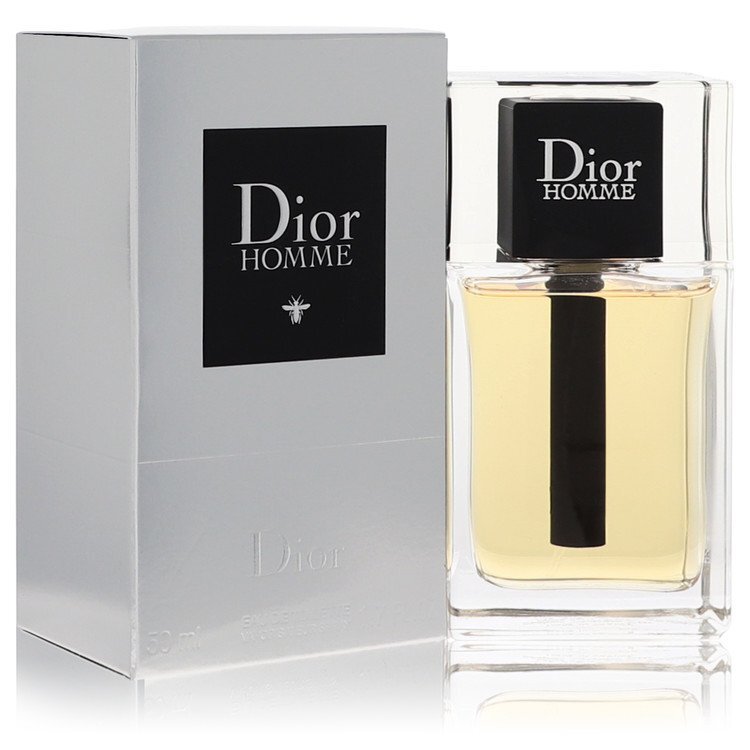 Christian Dior Dior Homme Eau De Cologne spray for men, 2.5 oz bottle, sleek design with silver accents.