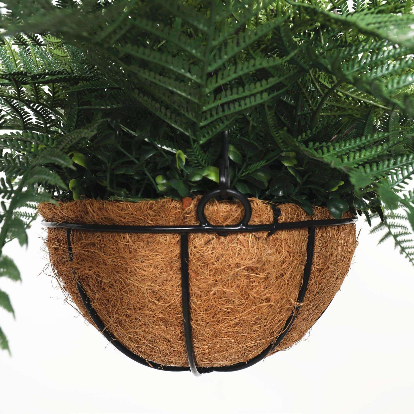 55cm UV Potted Fern Artificial Hanging Basket (Indoor / Outdoor)-2