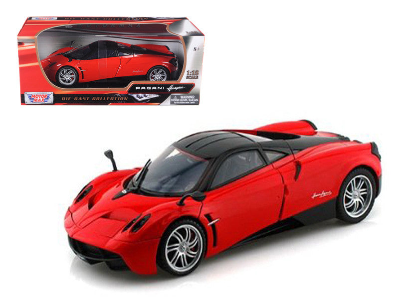 Pagani Huayra Red 1/18 Diecast Car Model by Motormax-0