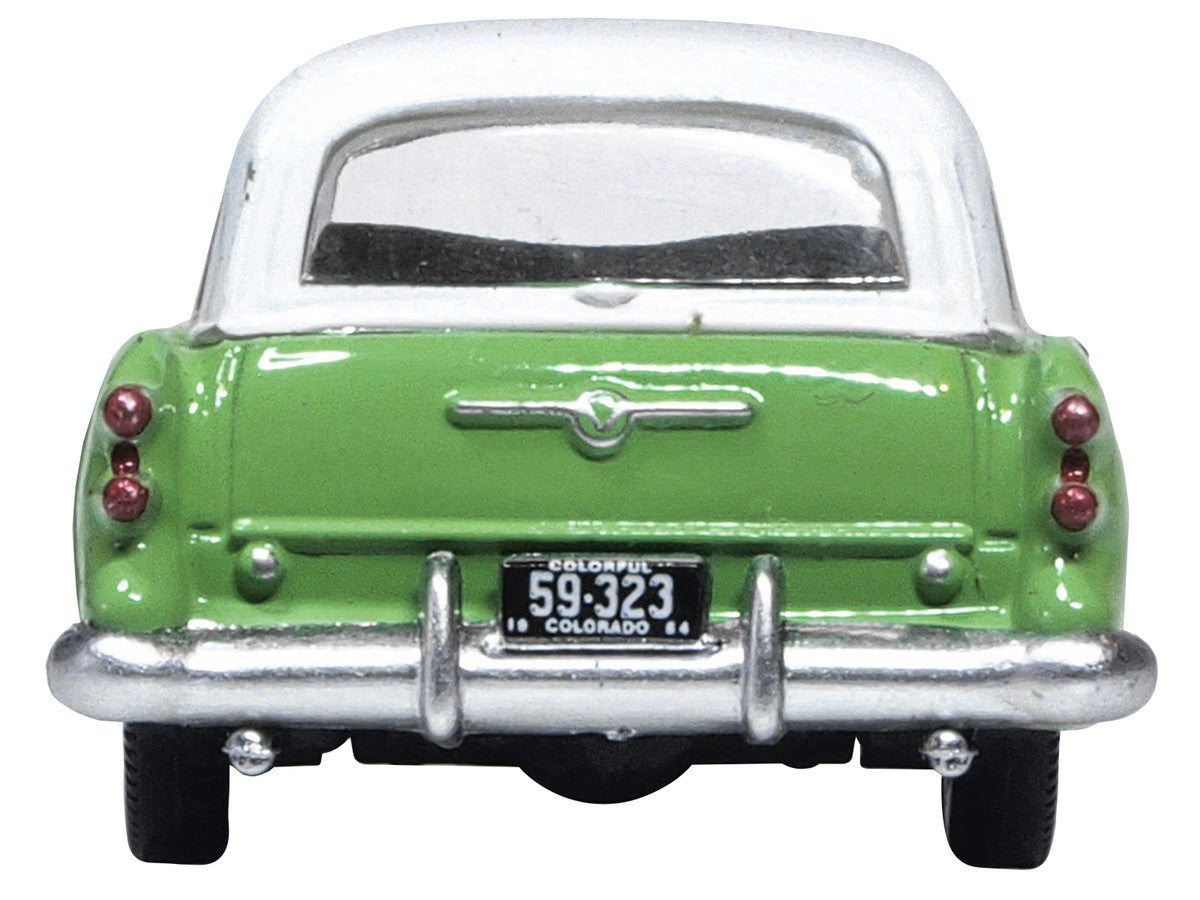 1954 Buick Century Estate Wagon Willow Green and White 1/87 (HO) Scale Diecast Model Car by Oxford Diecast-3