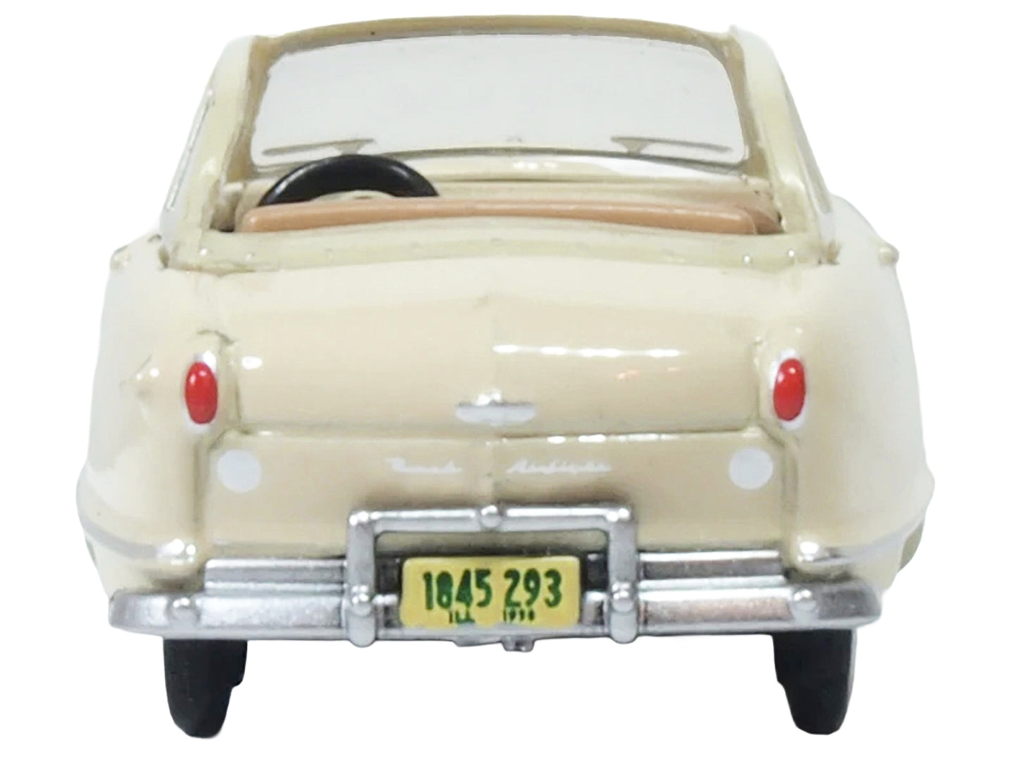 1950 Nash Rambler Custom Landau Convertible (Open) Champagne Ivory 1/87 (HO) Scale Diecast Model Car by Oxford Diecast