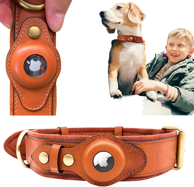 genuine-leather-airtag-heavy-duty-dog-collar