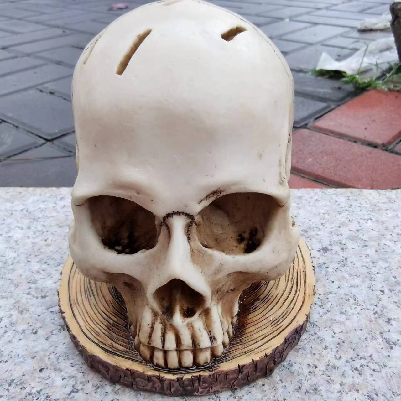 Decorative Halloween sculptures flower pots mummies creative crafts meditation skeletons