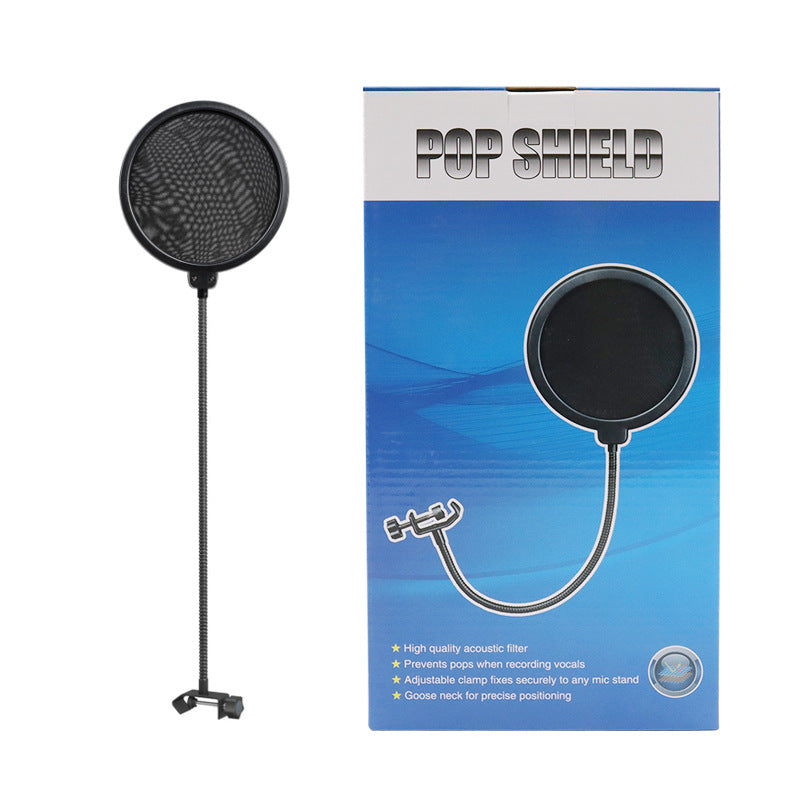 Direct Factory Supply Windscreen for Live Streaming Microphone Double Layer Capacitor Mic Windscreen for Broadcaster Recording Studio Microphone Windscreen - American Smart