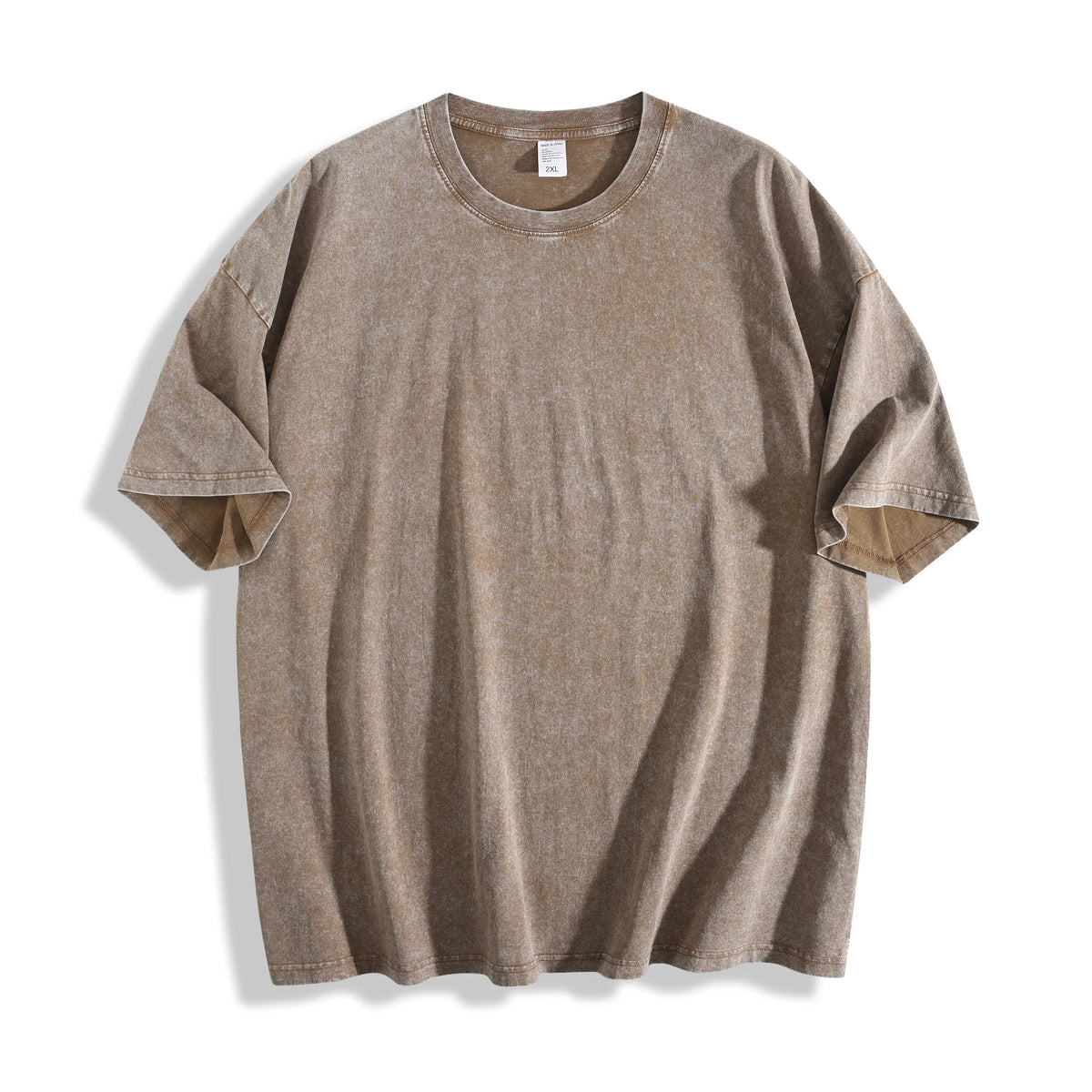 Men's Oversized Round Neck Short Sleeve T-Shirt, Soft Cotton, Casual Streetwear Style