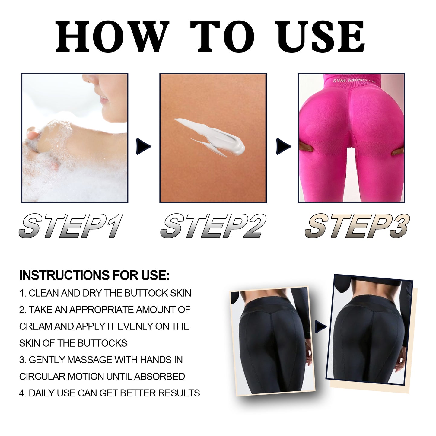 Buttock Care Cream, Repair Rough Buttock Skin Gentle Care Moisturizing And Moisturizing Skin