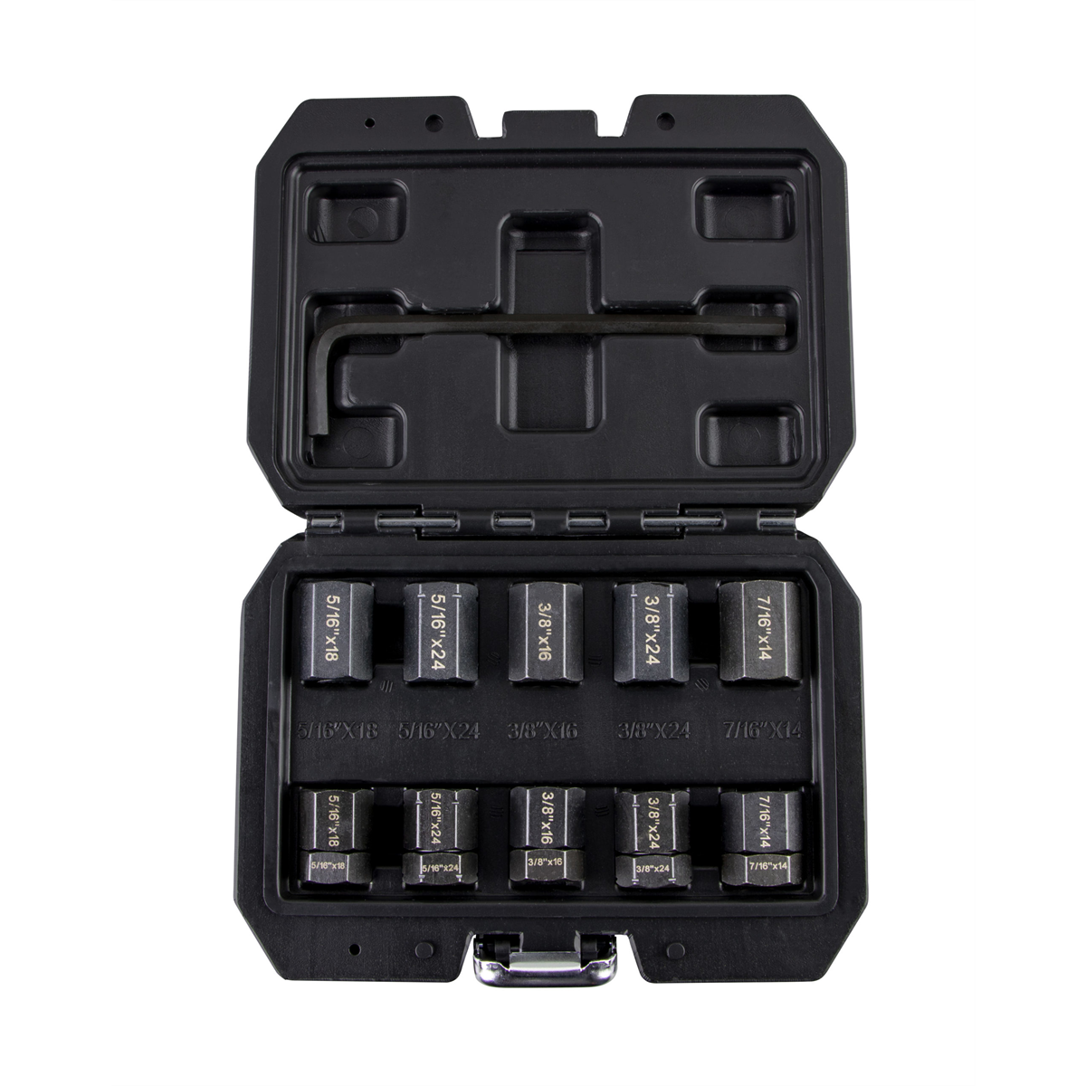 Horizon Tool SAE stud removal and installation kit with extractors, featuring various tools for easy stud extraction and installation.