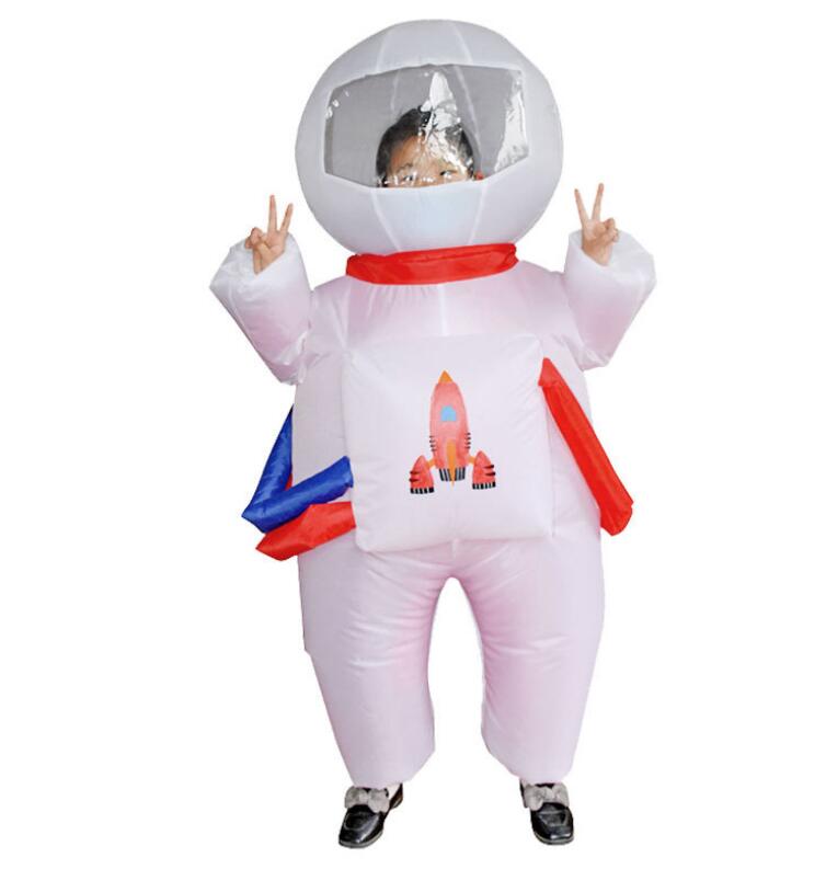 Aerospace Spaceman Astronaut Inflatable Costume Woman Men Mascot Party Cartoon Doll Halloween Cosplay Costume Dress Up Clothes