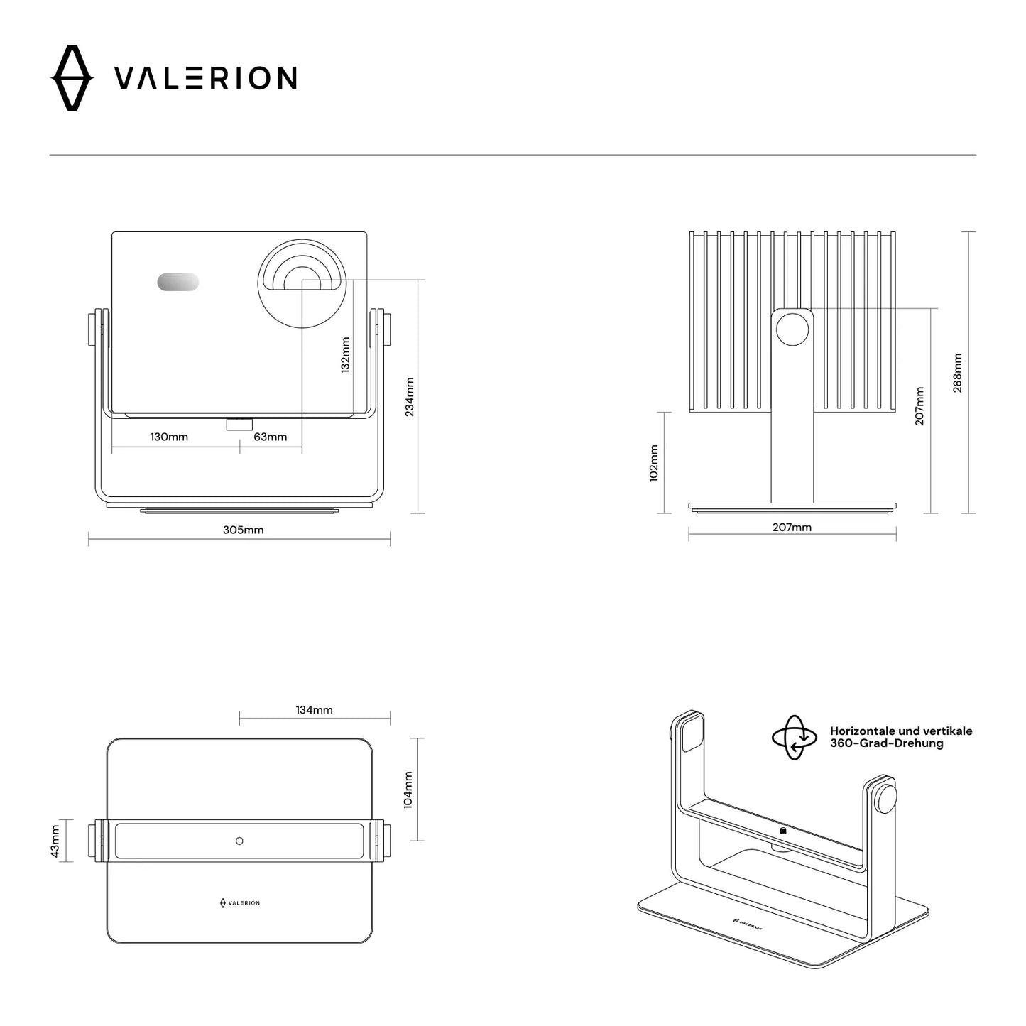 Valerion Desktop Gimbal Stand