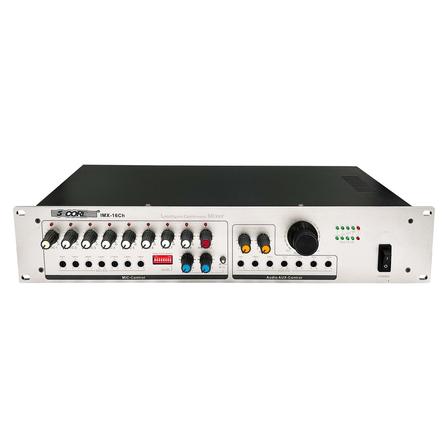 5Core 16 Channel Microphone Preamp Rackmount Mono Mic Line Phantom Power Speech Priority-0