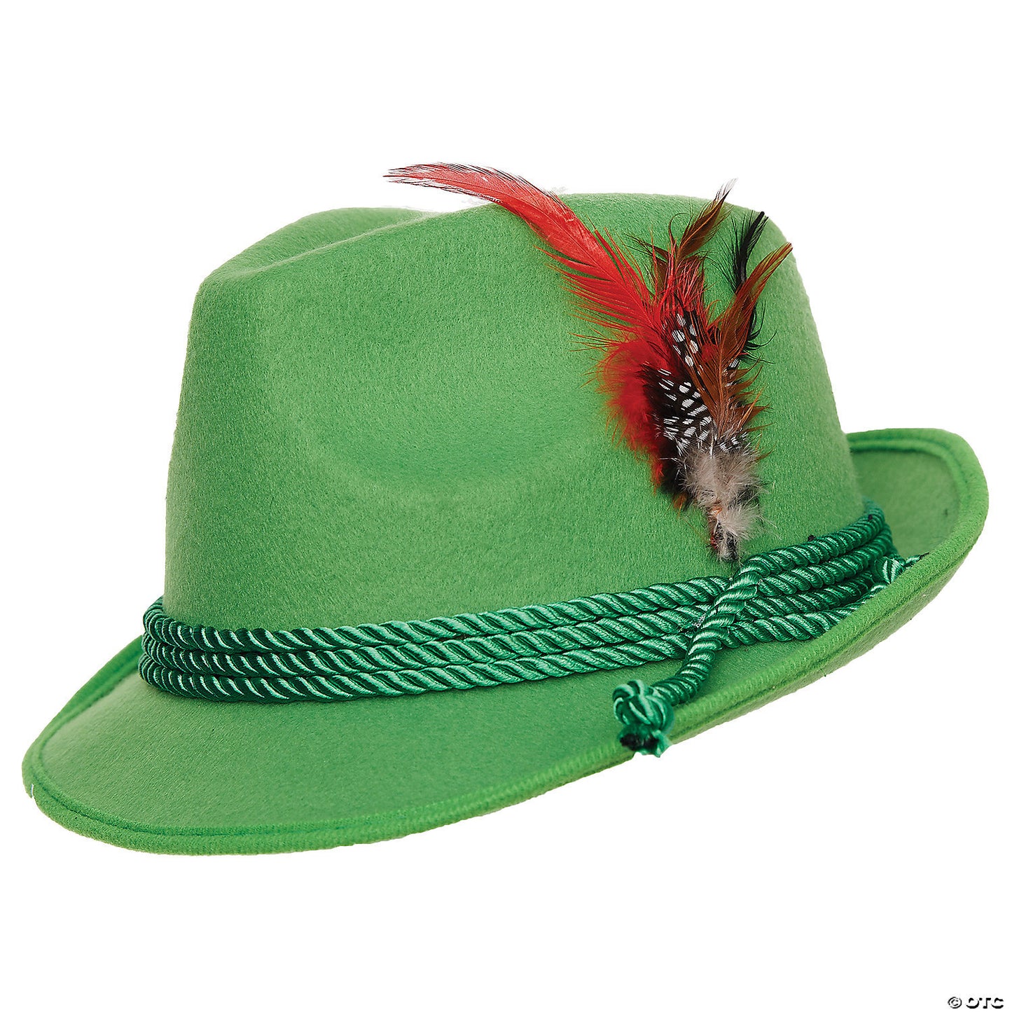 Adult green Swiss Alpine hat mask by Morris featuring traditional alpine design and cozy fabric for outdoor wear.