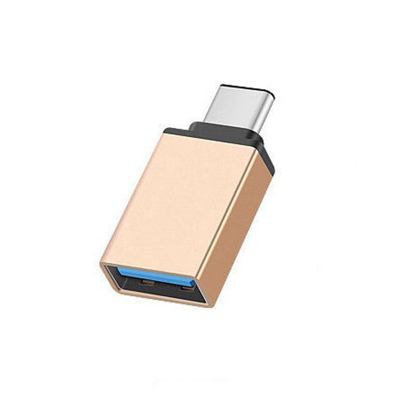 USB-C Type C 3.1 Male to USB 3.0 Type A Female Adapter Sync Data Hub OTG Gold
