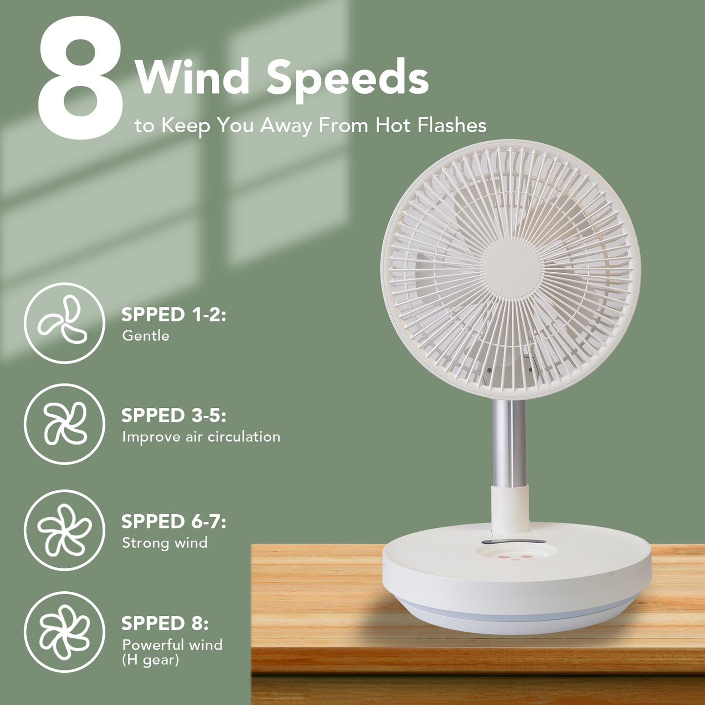 Indoor & Outdoor Retractable LED Fan-4