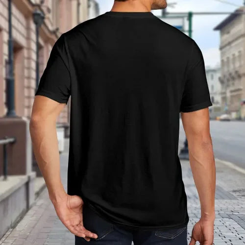 Men's Funny Sarcastic T-Shirt - "I May Look Like I'm Doing Nothing... But Actually I'm Busy" - Soft Breathable Cotton Casual Short Sleeve Crew Neck Tee with Humorous Inside-Joke for Spring Summer Casual Attire, PLUS SIZE