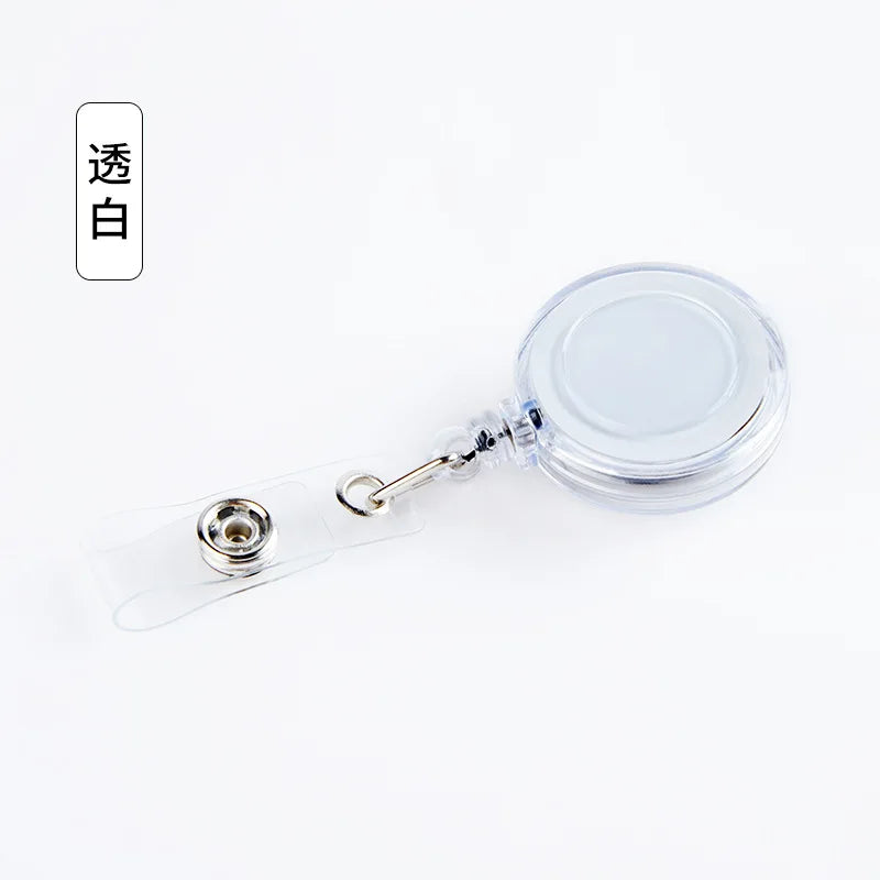 10Pcs Retractable Badge Reel Clip Set - Heavy Duty ID Card Holder for Nurse, Doctor, Teacher, Student, Office, with Belt Clip and Keychain