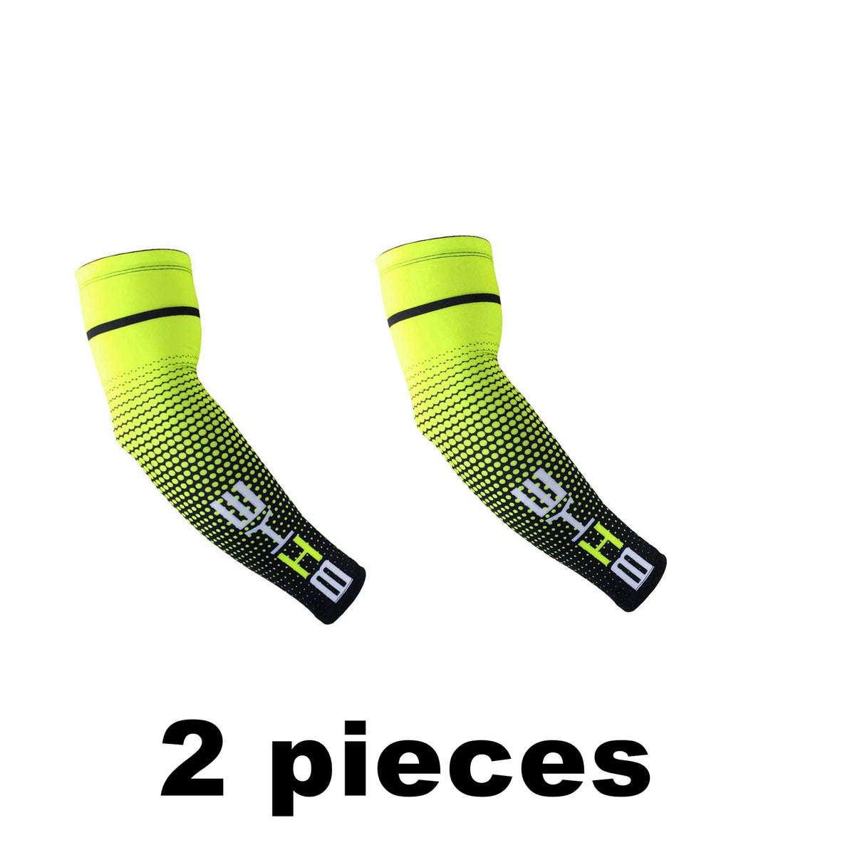 Adults' 2-Pack Slip-On Multifunctional Arm Support Sleeve Protective Gear – High-Stretch Compression, Cooling Sweat-Wicking Fabric, Trendy Gradient, Unisex for Cyclists & Outdoor Sports