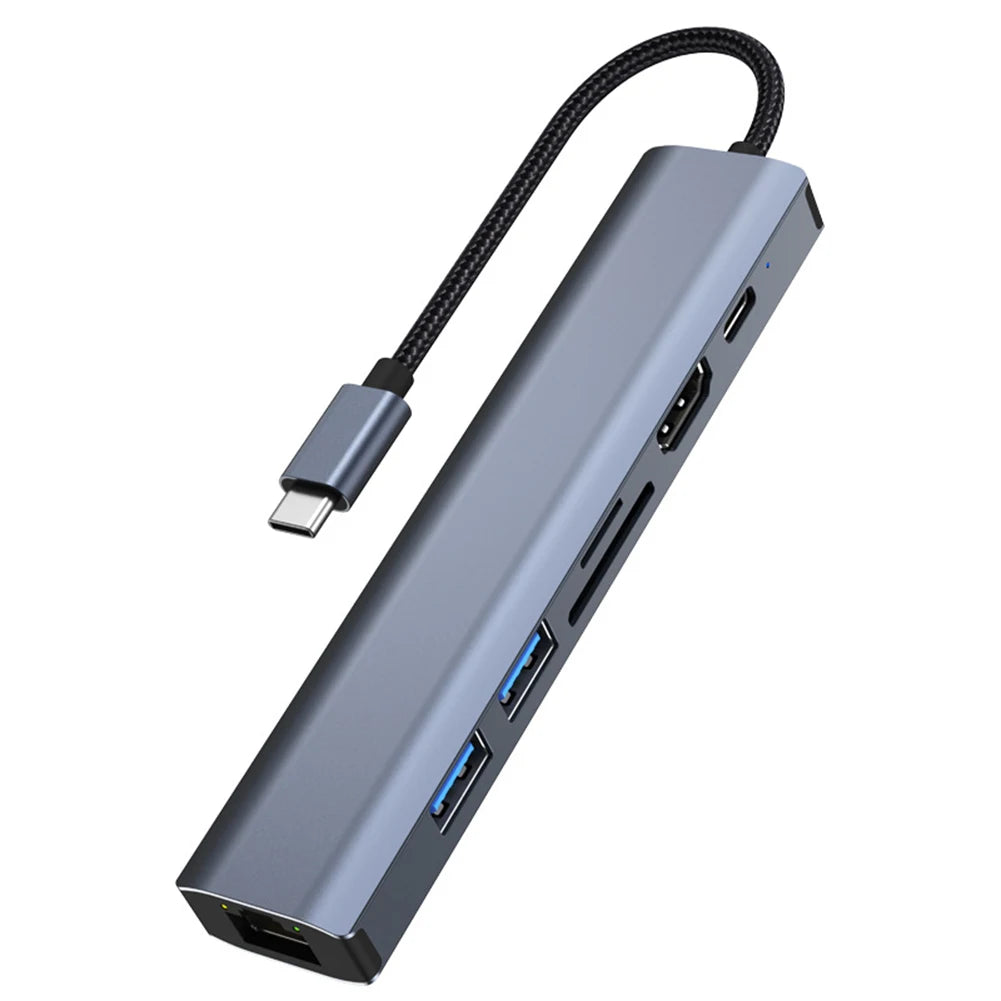 10 in 1 USB Hub Dock AUX HD-compatible VGA Adapter USB C Laptop Docking Station USB 3.0 5Gbps Data Ports for Macbook Huawei