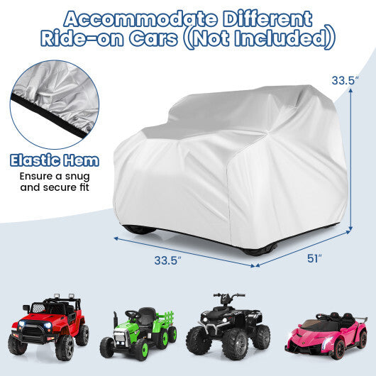 (Only Cover) Kids Car Cover for Power Ride-On Toy Car with Storage Bag - American Smart