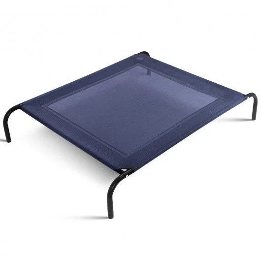 Elevated pet bed for large dogs by American Smart, featuring a sturdy frame and soft cushioning for comfortable outdoor rest.