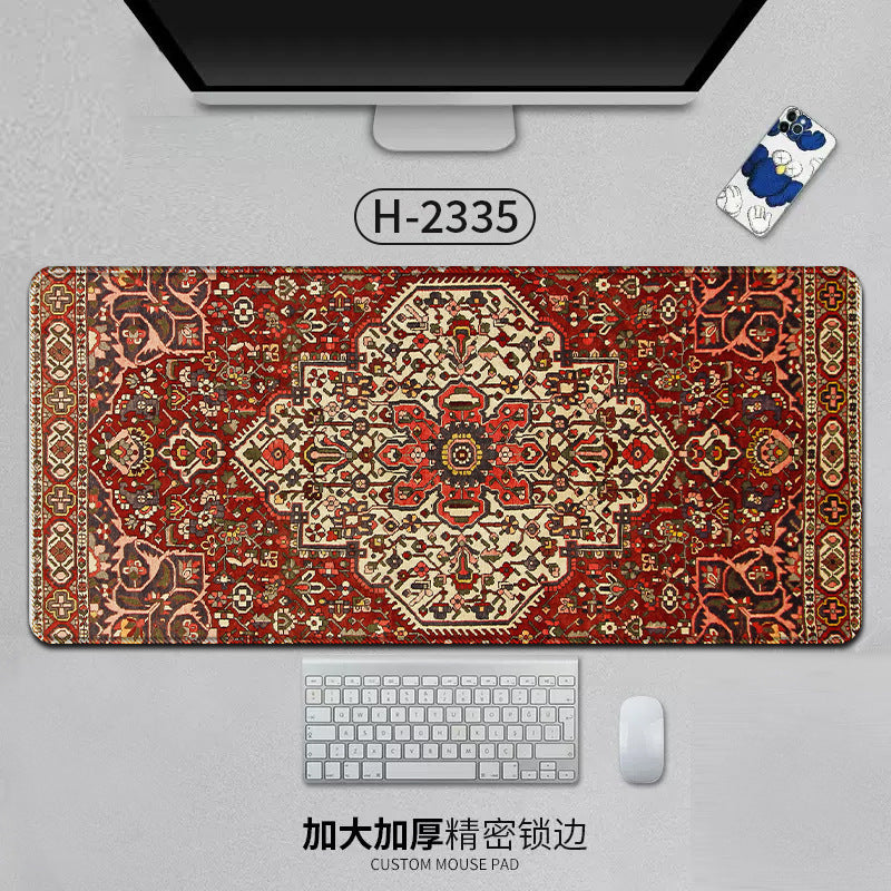 Large Persian-style mouse pad by American Smart, featuring natural rubber backing, anti-slip surface, ideal for office and gaming use.