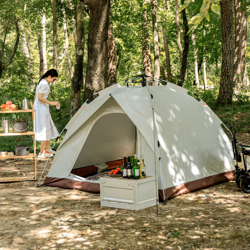 Camping tent outdoor camping full automatic speed open tent rain sunscreen portable tent - American Smart