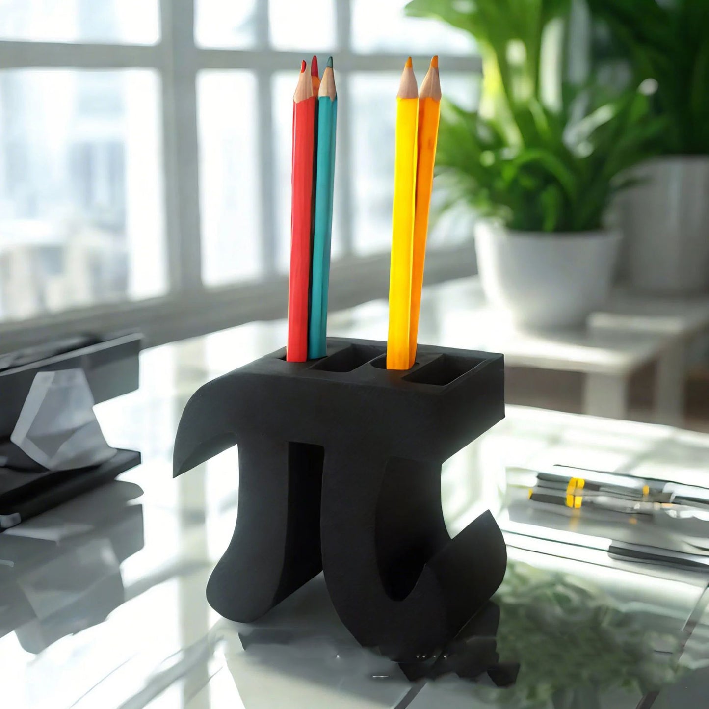 Creative multifunctional pen holder simple and modern design essential practical item for home and study - American Smart