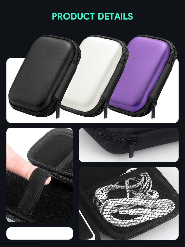 EVA hard shell protective bag for R35S/R36S handheld game console by American Smart - EP, with zipper closure and compact design
